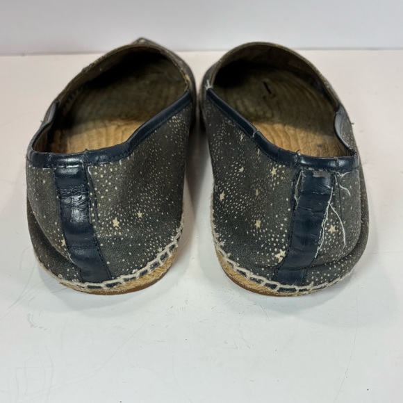 Coach Women's Blue Canvas White Stars Signature Espadrille Flats Size 10 B G3772 - Picture 5 of 7